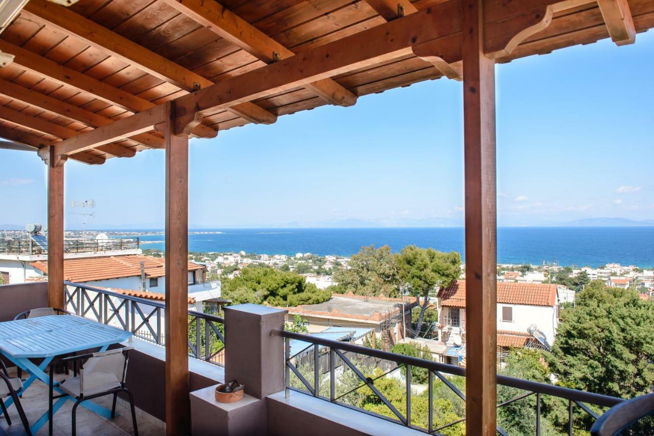 Paralia  Peris Panoramic Villa Near Athens Airport מראה חיצוני תמונה